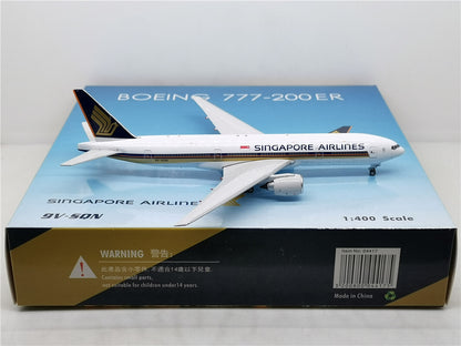1:400 Phoenix SINGAPORE AIRLINES B777-200ER Airplane Diecast Aircraft Model