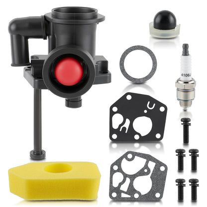 Lawn Mower Carburetor Repair Part for B&S 795469 148CC Engine With Spark Plug