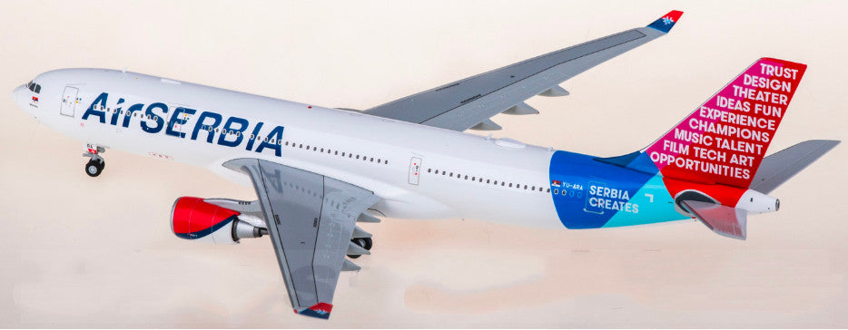 1:200 JC Wings Air Serbia Airbus A330-200 Passenger Plane Diecast Aircraft Model