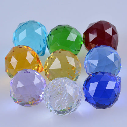 40mm Crystal Facted Ball Chandelier Glass Prism Pendant Wedding Decor Gift