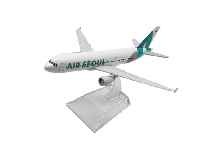 16CM AIR SEOUL AIRBUS A320 Passenger Aircraft Plane Diecast Airplane Model