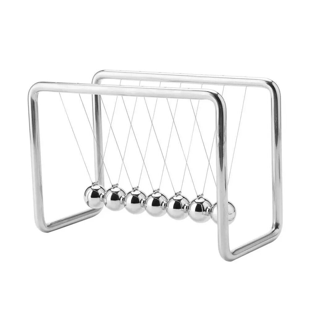 Newton Cradle Balance Steel Balls Desk Toy Science Pendulum School Teaching Tool