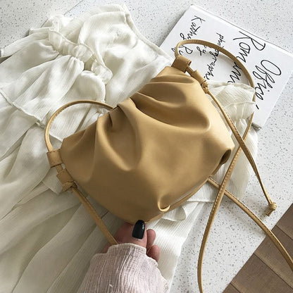 Shoulder Bag Fashion Messenger Bag Mini Cloud Purse Single Strap Handbags Zipper