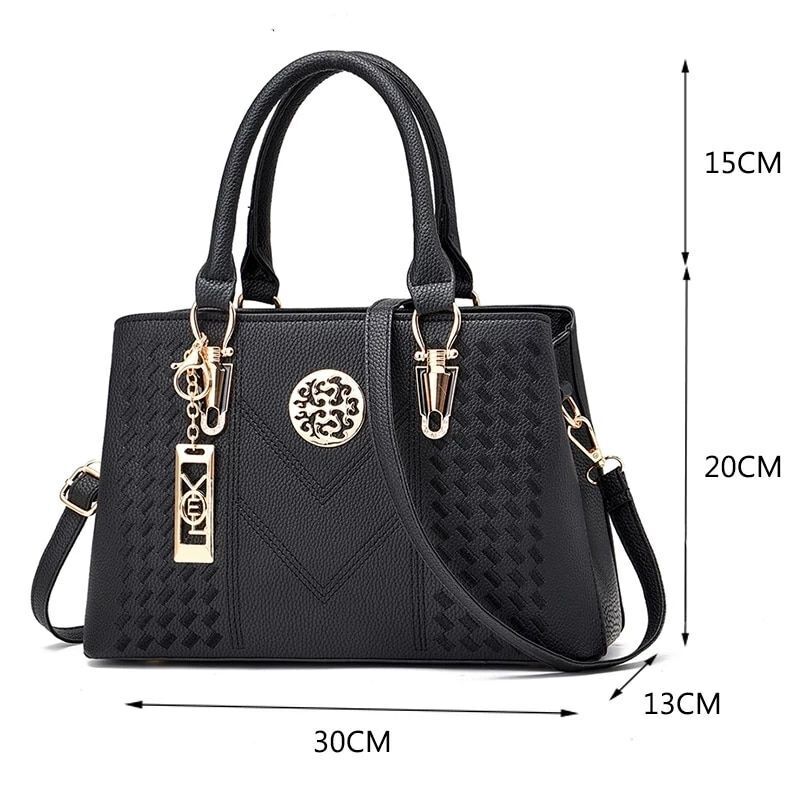 Women Leather Bag Embroidery Messenger Bags Luxury Handbags Bag Female Polyester