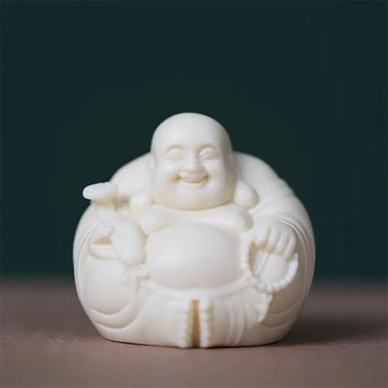 Decorative Statue Chinese Lucky Buddha Statue Carved Home Decoration Figurines