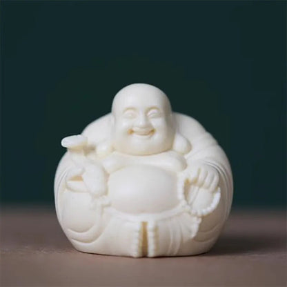 Decorative Statue Chinese Lucky Buddha Statue Carved Home Decoration Figurines