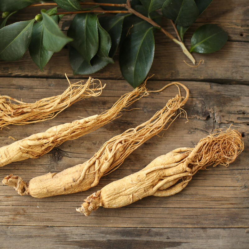 9 oz 8 years old white ginseng long white mountain dried ginseng root ginseng 250g -