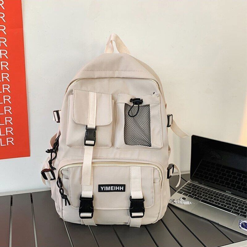 Pocket Backpack Men Canvas Bag Laptop Backpacks Student School Bags Women