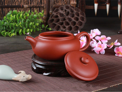 6.8oz Traditional Craft Antique Style Pot Red Clay Chinese Gongfu Tea Pot 200ml