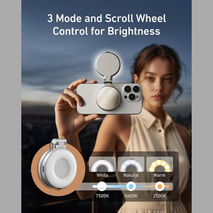 TELESIN C03 Magnetic Selfie Light, Phone Light Compatible with iPhone Magsafe