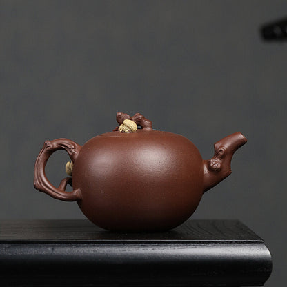 Full Handmade Tea Pot Marked Original Ore Real Yixing Zisha Purple Clay Pot New