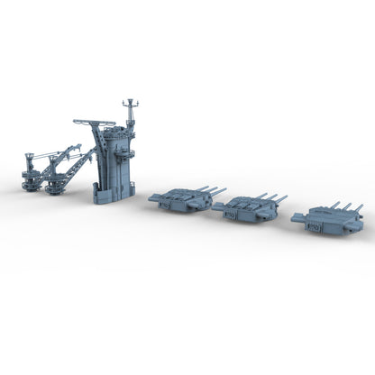 LYCG700325 1/700 Model Detail Up Sets US Alaska-Class Cruiser For Trumpeter