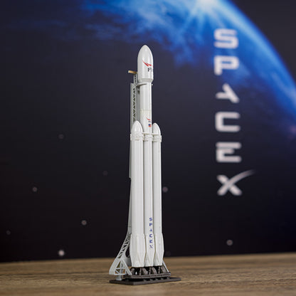 1:300 Scale SpaceX Falcon9 Falcon Heavy with KSC-39A Painted Rocket Model