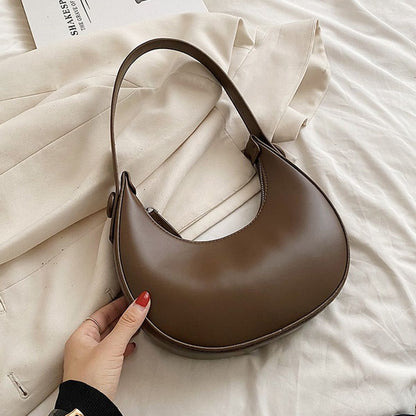 Shoulder Bags Leather Crossbody Bag Solid Messenger Bags Handbags Hobos Underarm