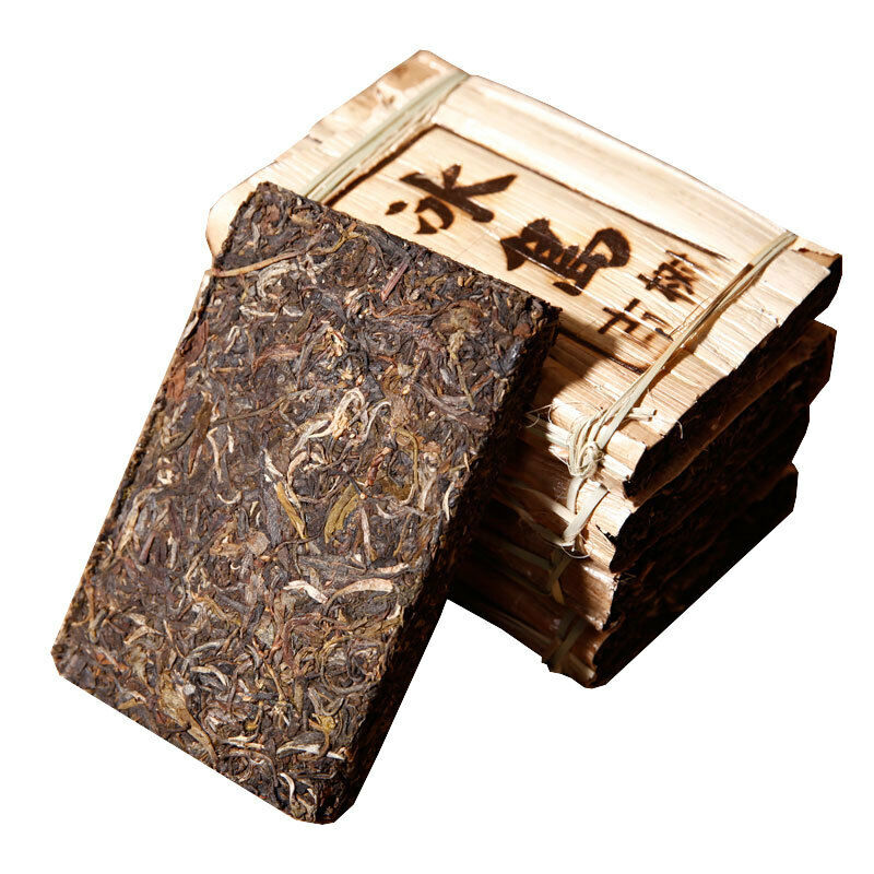 Shell Spring Tea Slimming Green Tea 200g Top Pu-Erh Raw Tea Brick Bamboo-