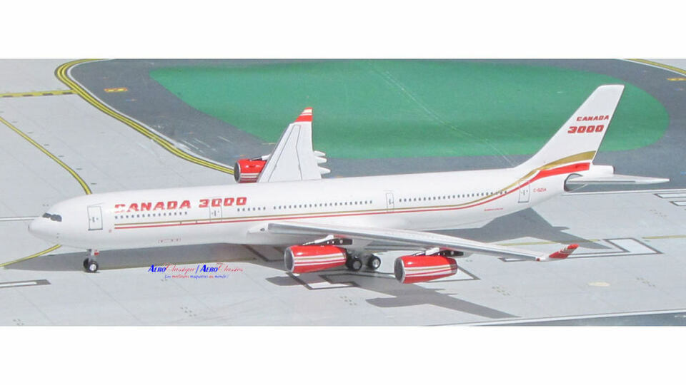 1:400 AeroClassics CANADA 3000 AIRBUS A340-300 Passenger Airplane Diecast Model