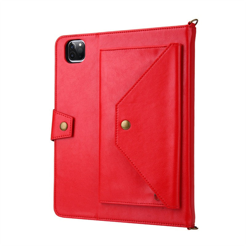 Leather Case with Crossbody Strap for iPad Air 11"/ 10th/11th/12th/13th/Samsung
