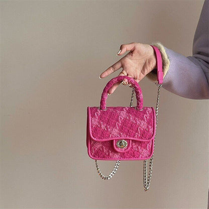 Women Lock Shoulder Bags Ladies Small Square Crossbody Bag Female Purse Handbags