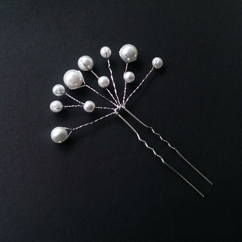 Women Hair Combs Korean Fashion Pearl Handmade Hairpins Clip DIY Styling Jewelry