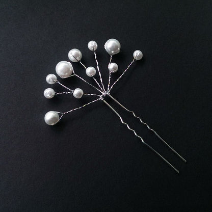 Women Hair Combs Korean Fashion Pearl Handmade Hairpins Clip DIY Styling Jewelry