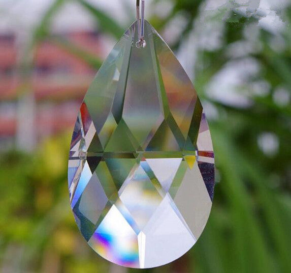 28/38/50/63/76mm Clear Glass Chandelier Crystal Prisms Lamp Parts Teardrop