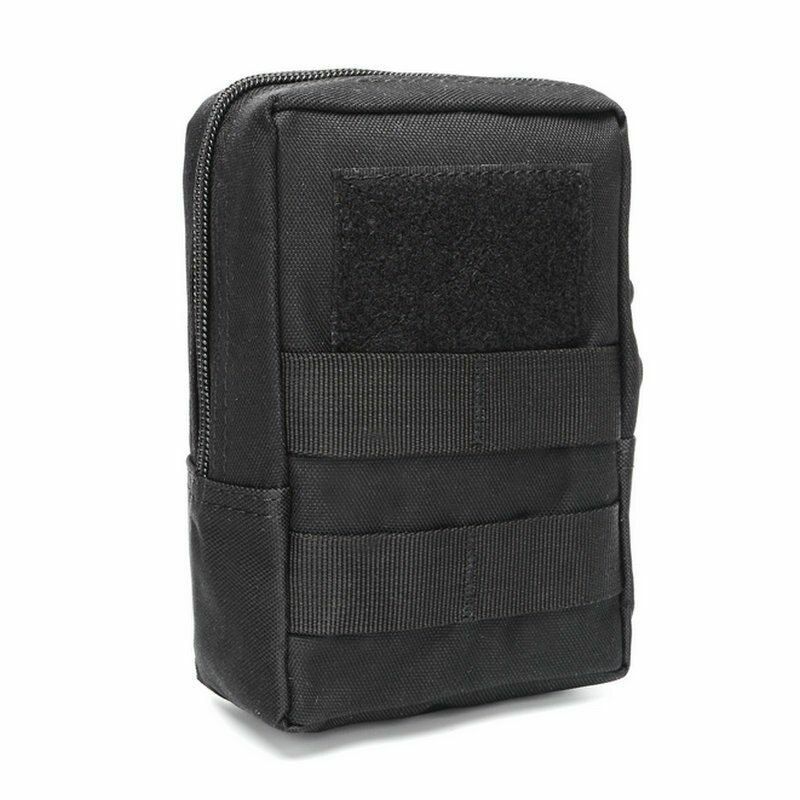 Multifunctional 1000D Waist Bag Outdoor Tool Zipper Pack Accessories Belt Pouch