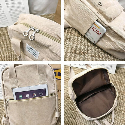 Backpack School Traveling Shoulder Bags 27*1*36 CM 20-35 L Orange/Black/Beige