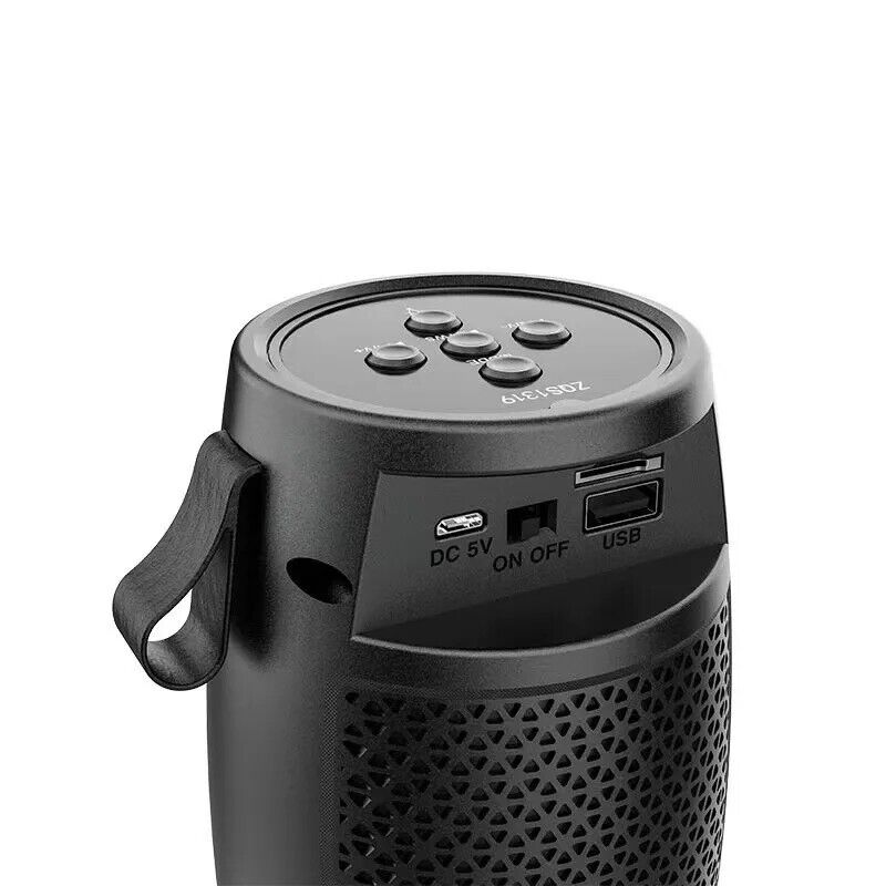 Horn Speaker Portable LED Wireless Speaker with Bluetooth USB/AUX/FM Radio Light
