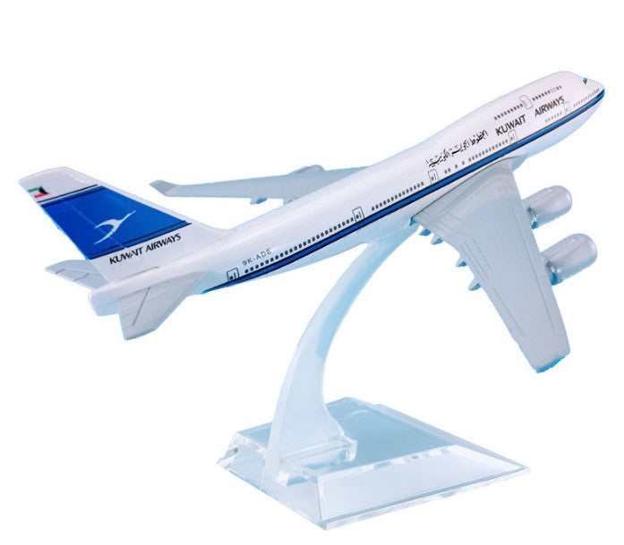 16cm Kuwait Airways Boeing 747-400 Passenger Airplane Diecast Metal Plane Model