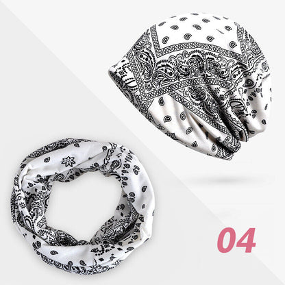 Women Floral Baggy Slouchy Beanie Hat Headwear Scarf Snood Hat Cancer Chemo Caps