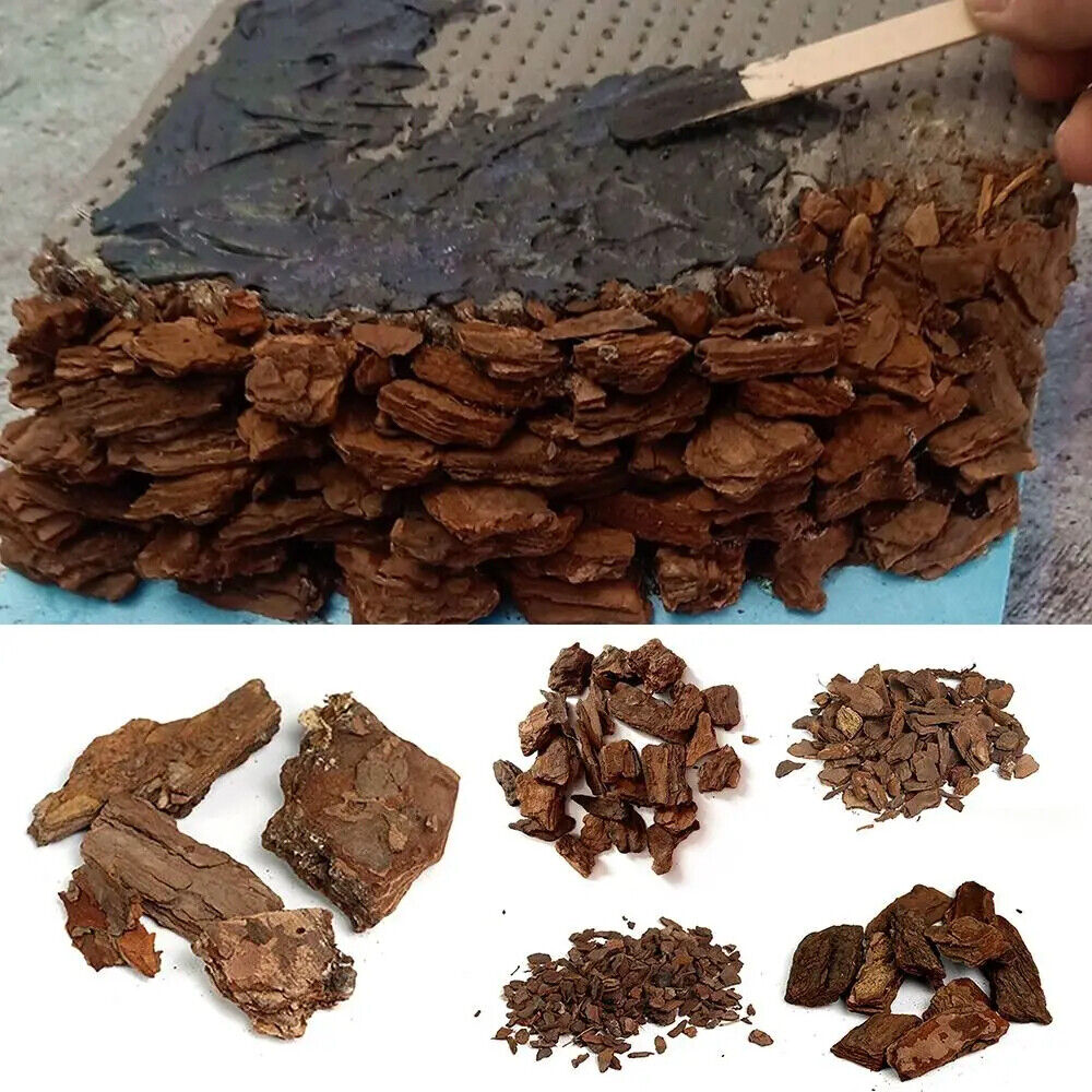 Fairy Garden Accessories 50g Bark Simulation Bench Rock Stones Sand Scene Layout