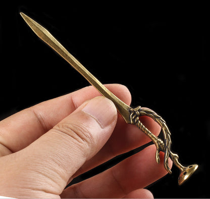 New Creative Pure Brass Tobacco Pipe Tamper Copper Cigar Pipe Cleaning Tool