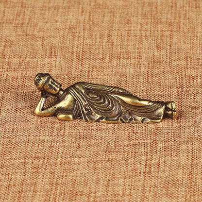 Mini Retro Golden Lying Amitabha Buddha Statue Buddha Sculpture Fi-ca
