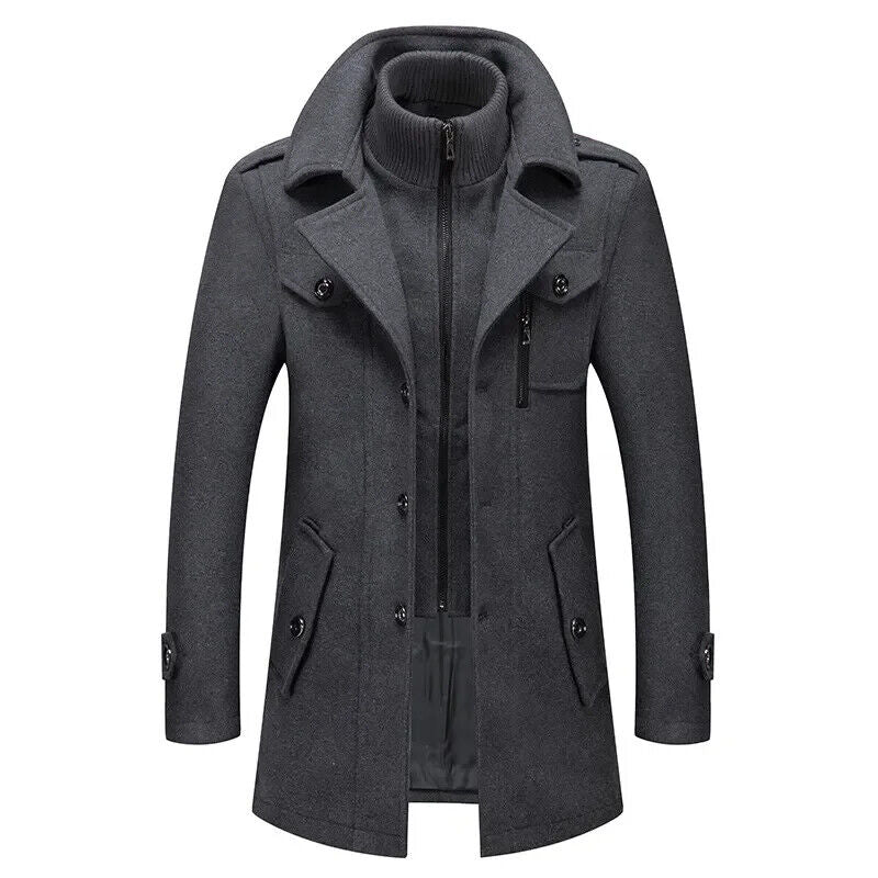 Autumn Winter Men Wool Coat Coat Wool Coat Male Casual Overcoat Clothing