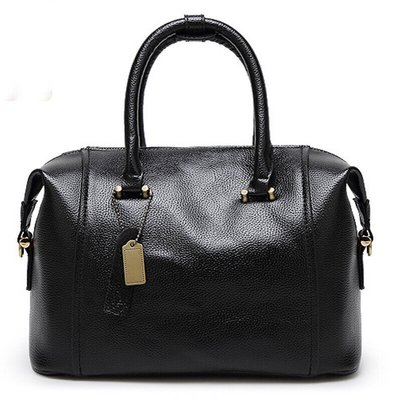 Women's Boston Bag Genuine Leather Crossbody Shoulder Bag Satchel Tote Handbags