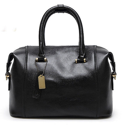 Women's Boston Bag Genuine Leather Crossbody Shoulder Bag Satchel Tote Handbags