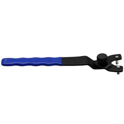 Durable Grinder Disc Wrench Tool Adjustable 0.5-1.25in Pin Spanner Rubber Grip;