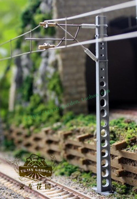 1/87 Train Model Accessories Electrified Railway Wire Post + Cable + Screw