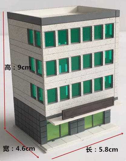 1:150 Building Model City Railway House Scene Display Building Model Toy