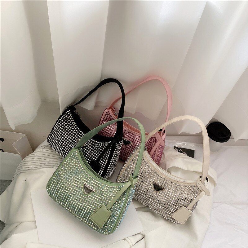 Leather Underarm Shoulder Bag Fashion Small Purse Handbag Tote Bag 15*23*6CM 1PC