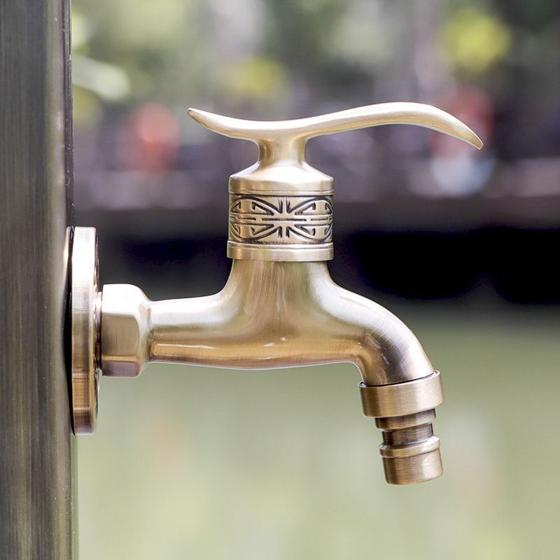Decorative Garden Faucet Brass Animal Shape Bibcock Retro Tap Bathroom Accessory