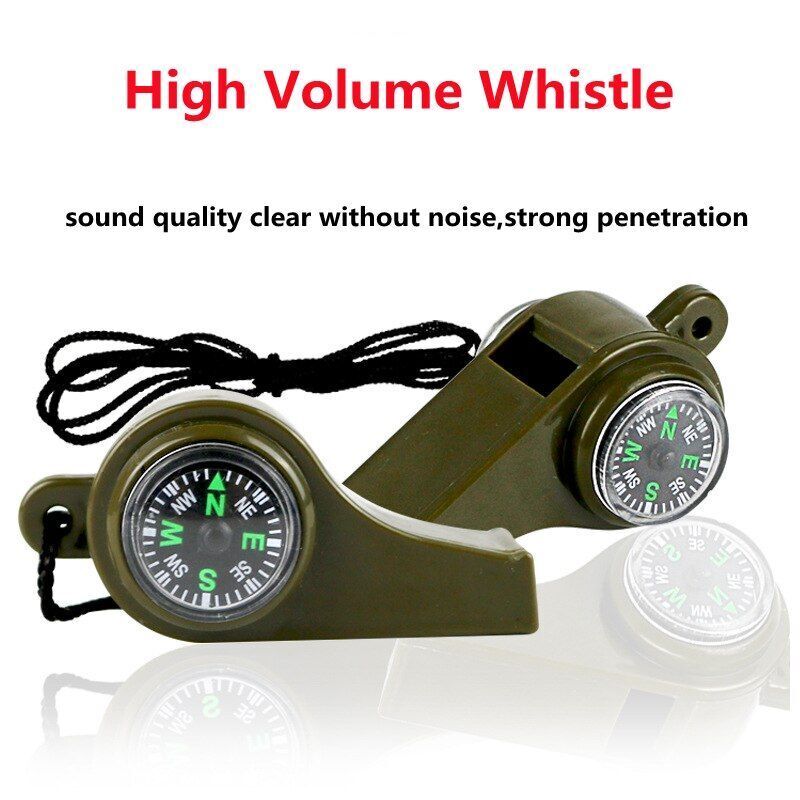 Multifunction Compass Whistle Outdoor Tool Hiking Tourism Camping Outdoor Travel
