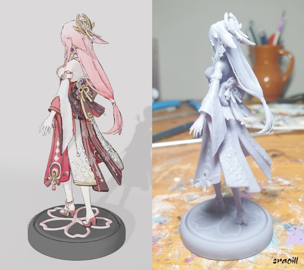1/24 resin figures model Fantasy character Octuple Shenzi 3D printing Unpainted