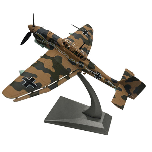 1/72 WWII German Air Force Stuka Ju-87 Bomber Model Military Fighter Ornaments B