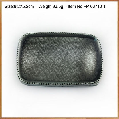 Men's Belts Buckle Zinc Alloy 4cm Width Loop Rectangle Jeans Fashion Accessories