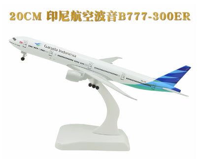 20CM Garuda Indonesia BOEING 777-300ER Passenger Aircraft Diecast Airplane Model