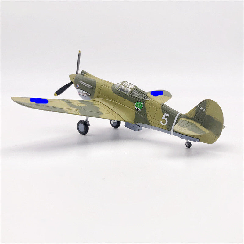 1:72 American P40 Flying Tigers Fighter WWII Military Aircraft Model Simulation