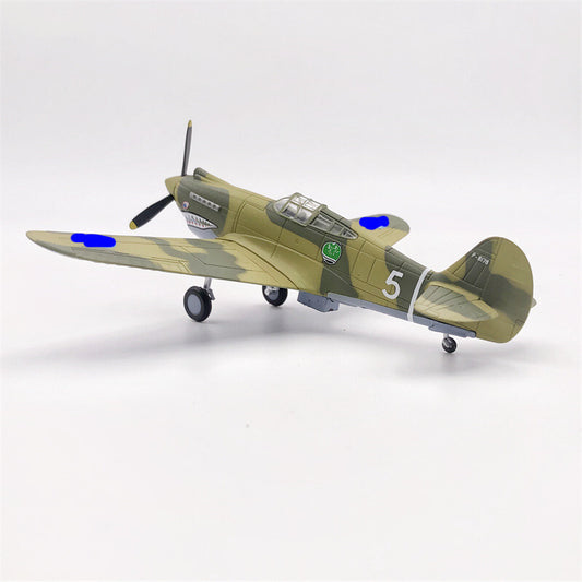 1:72 American P40 Flying Tigers Fighter WWII Military Aircraft Model Simulation