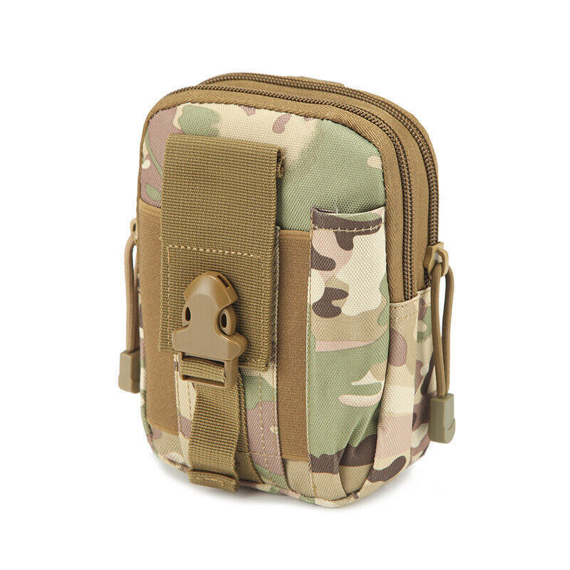 Men Tactical Pouch Belt Waist Pack Bag Pack Running Pouch Travel Camping Bag