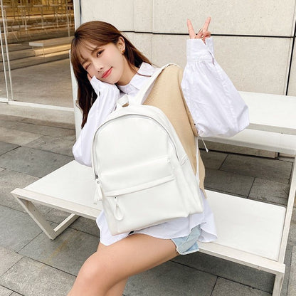 Fashion Backpack Large Leather Laptop High Quality Book Schoolbag Students 1 PC